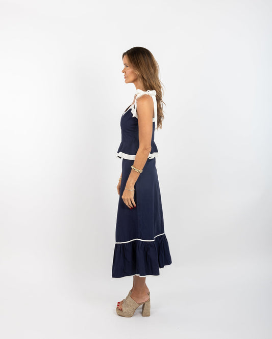 Addie Skirt - Solid Navy