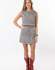 Emmy Set SKIRT ONLY - Black Gingham/Red