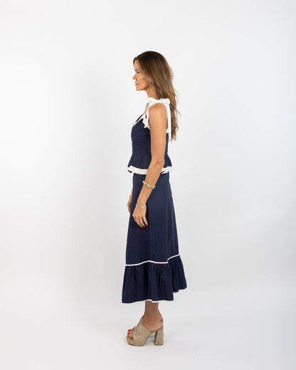 Addie Skirt - Solid Navy