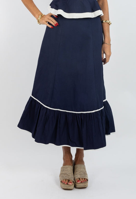 Addie Skirt - Solid Navy