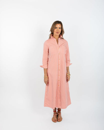 Harper Dress - Red Stripe