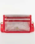 Petite Black Buffalo Check Stadium Bag with Bulldog