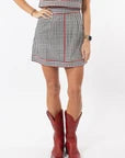 Emmy Set SKIRT ONLY - Black Gingham/Red