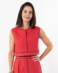 Emmy Set TOP ONLY- Red/Black
