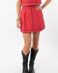Emmy Set SKIRT ONLY- Red/Black
