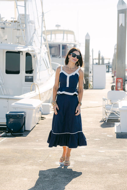 Addie Skirt - Solid Navy